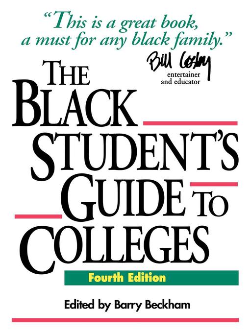 Cover of The Black Student's Guide to Colleges